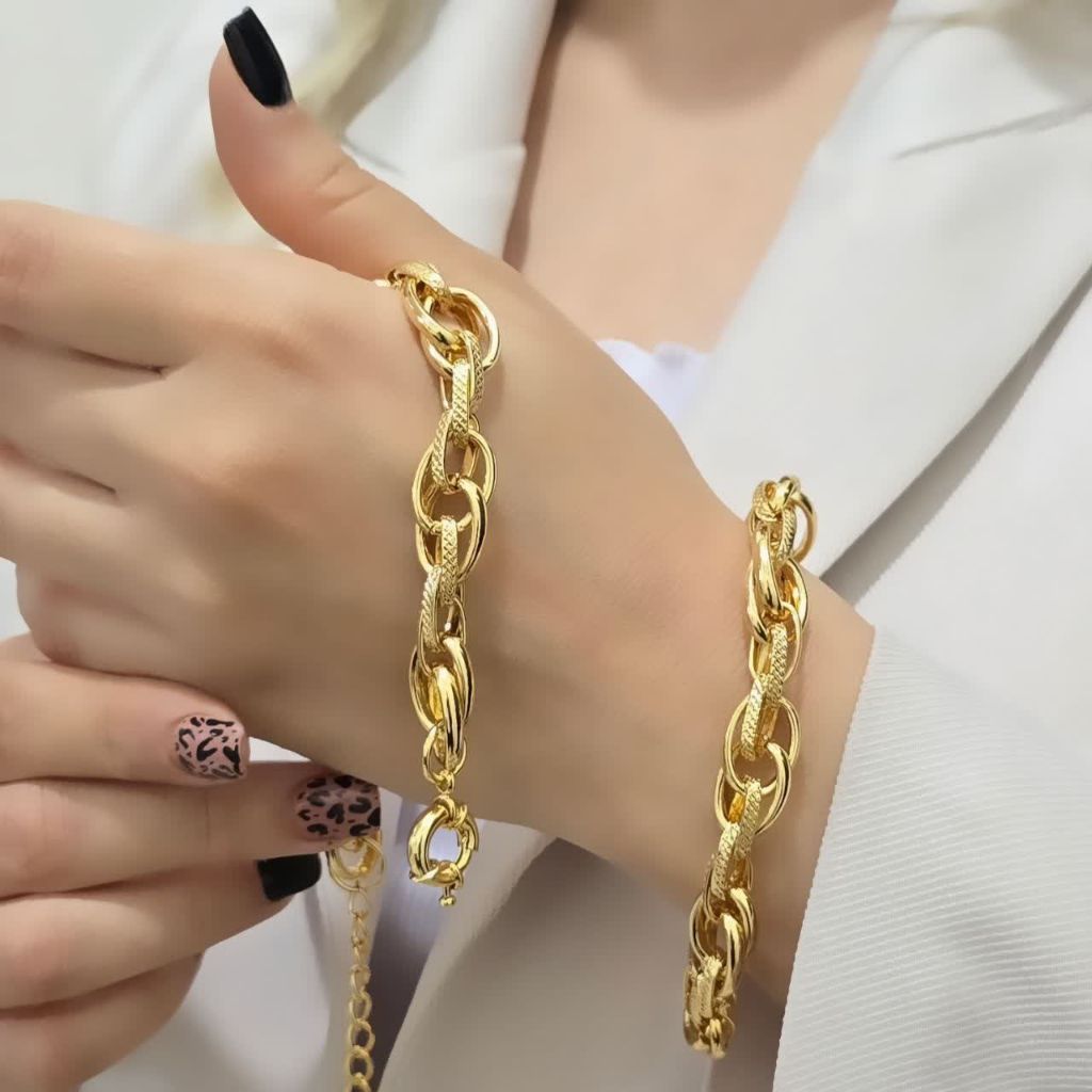 دستبند سیتی گلد کد 2413 - خرید آنلاین از گالری آداس